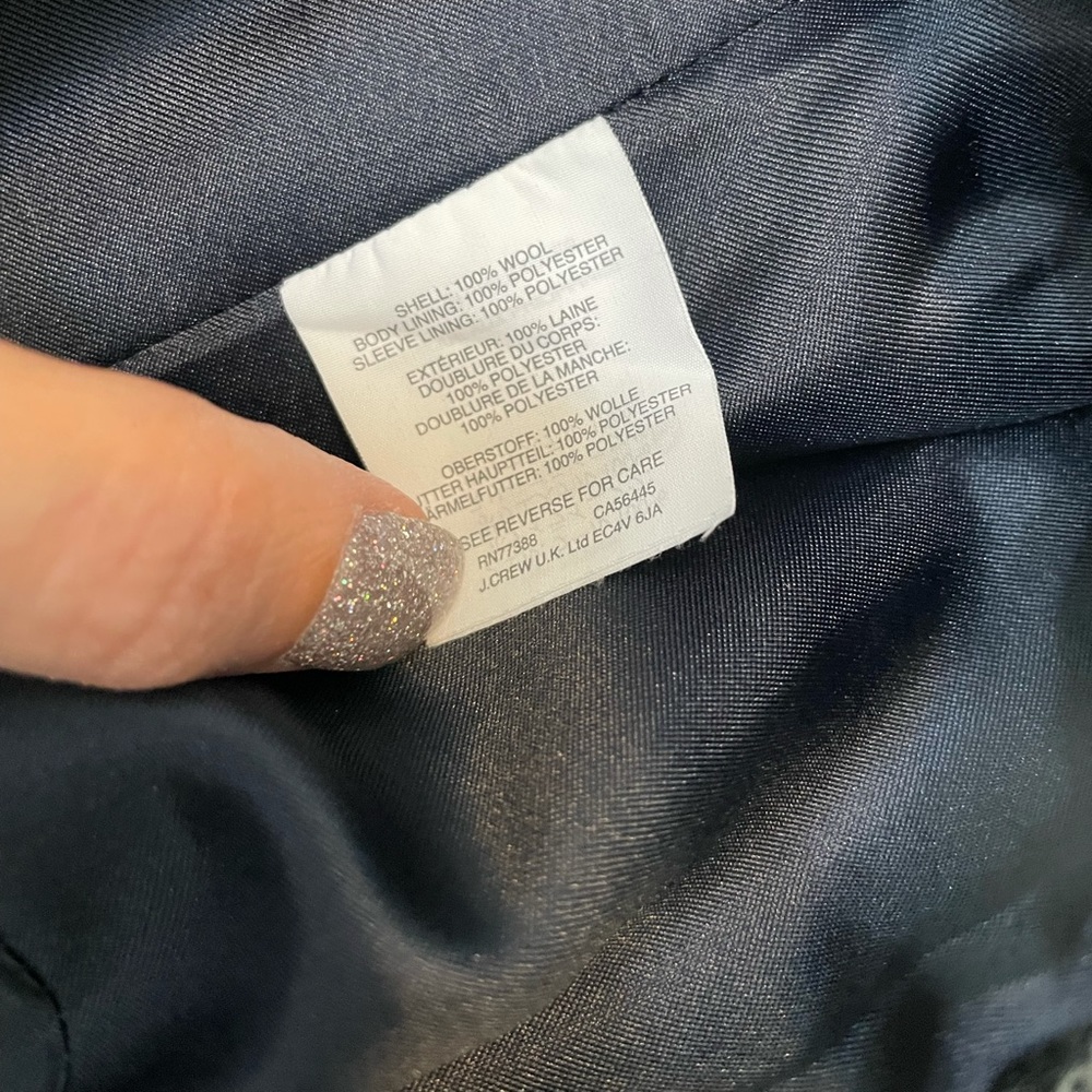 J Crew Wool Houndstooth Bomber Jacket - Picture 2 of 5